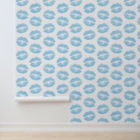 Blauwe lippen, patroon van lippen, blauwe lippenst