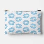 Blauwe lippen, patroon van lippen, blauwe lippenst etui (Voorkant)
