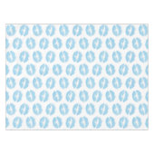 Blauwe lippen, patroon van lippen, blauwe lippenst tafelkleed (Voorkant (Horizontaal))