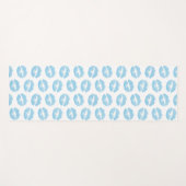 Blauwe lippen, patroon van lippen, blauwe lippenst yogamat (Voorkant (horizontaal))