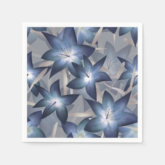 Blauwe lippen servet (Voorkant)