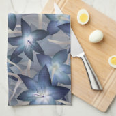 Blauwe lippen theedoek (Quarter Fold)