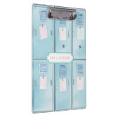 Blauwe Lockers op de Middelbare School Klembord (Rechts)