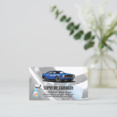 Blauwe Logo | Automatisch gegevens binnenland Visitekaartje (Staand voorkant)