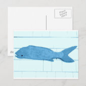 blauwe logo briefkaart (Voorkant / Achterkant)