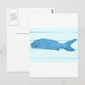 blauwe logo briefkaart (Voorkant / Achterkant)