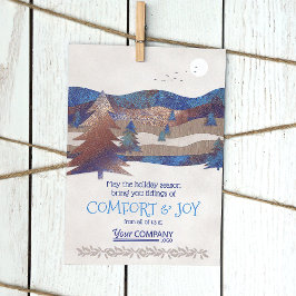 Blauwe Logo, bruin, Aqua Rustic Vakkaarten Kaart