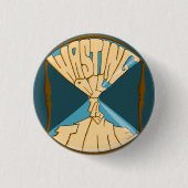 Blauwe Logo Button (Voorkant)