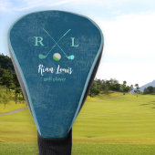 Blauwe Logo Naam Golf Hoofddeksel Golfheadcover