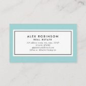 Blauwe logo onroerend goed visitekaartje (Achterkant)