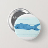 blauwe logo ronde button 5,7 cm (Voorkant /achterkant)