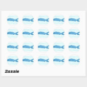 blauwe logo ronde sticker (Vel)