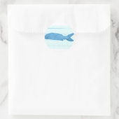 blauwe logo ronde sticker (Tas)
