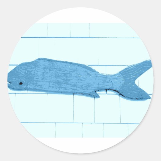 blauwe logo ronde sticker (Voorkant)