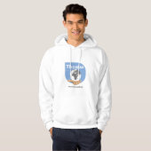 Blauwe Logo Thorium hoodie (Voorkant volledig)