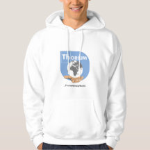 Blauwe Logo Thorium hoodie