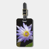 Blauwe lotus bagagelabel (Voorkant verticaal)