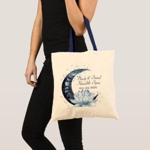 Blauwe Lotus Bloem Wellness Zakelijke Promotie Tote Bag