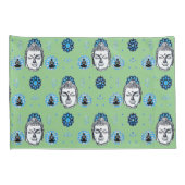 Blauwe Lotus Buddha-Kussenslopen, standaardformaat Kussensloop (Achterkant-Rechts)