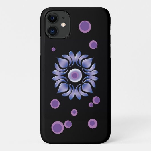 Blauwe lotus Case-Mate iPhone hoesje (Achterkant)