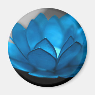 Blauwe Lotus Flower Magneet