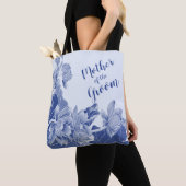 Blauwe Lotus Flowers Wedding Gift Moeder Groom Tote Bag (Dichtbij)