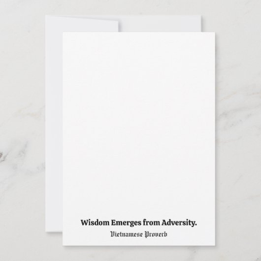 Blauwe Lotus komt uit modderige wateren (Vietnamee (Achterkant)