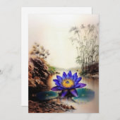 Blauwe Lotus komt uit modderige wateren (Vietnamee (Voorkant / Achterkant)