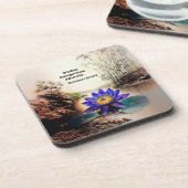 Blauwe Lotus komt uit modderige wateren (Vietnamee Bier Onderzetter (Linkerzijde)