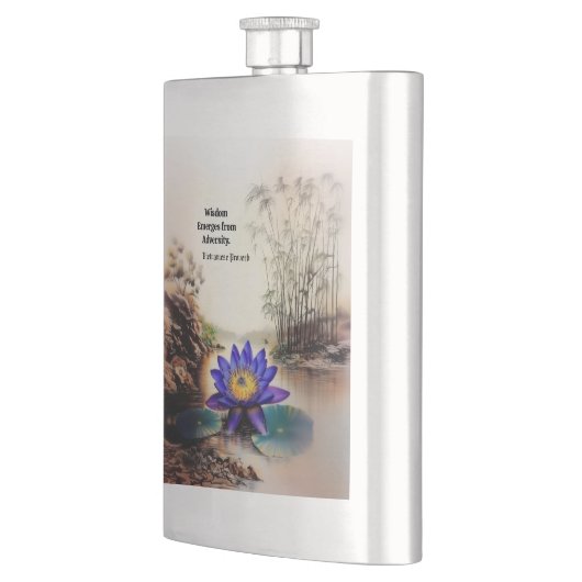 Blauwe Lotus komt uit modderige wateren (Vietnamee Flacon (Links)