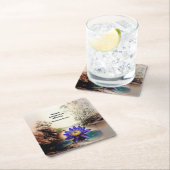 Blauwe Lotus komt uit modderige wateren (Vietnamee Kartonnen Onderzetters (Insitu)