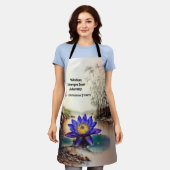 Blauwe Lotus komt uit modderige wateren (Vietnamee Schort (Gedragen)