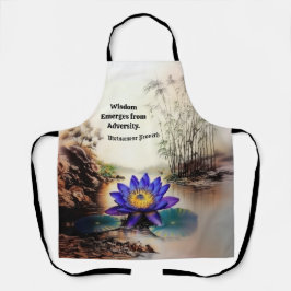 Blauwe Lotus komt uit modderige wateren (Vietnamee Schort