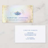 Blauwe Lotus logo Visitekaartje (Voorkant / Achterkant)