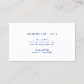 Blauwe Lotus logo Visitekaartje (Achterkant)