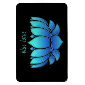 blauwe lotus - magneet (Verticaal)