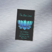 blauwe lotus - magnetisch visitekaartje (Voorbeeld)