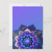 Blauwe Lotus Mandala Kaart (Achterkant)