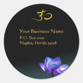 Blauwe lotus stickers (Voorkant)