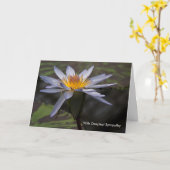 Blauwe Lotus · Sympathy Card Kaart (Gele Bloem)