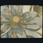 Blauwe Lotus-ventilator op Tan-achtergrond met sch iPad Cover<br><div class="desc">Een mooie blauwe lotusbloem in volle bloei is de focus van dit stuk. Het gele centrum is bijna hypnotiseren in zijn glorie. Voeg met deze afdruk een beetje elegantie aan uw huis toe!</div>