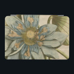 Blauwe Lotus-ventilator op Tan-achtergrond met sch iPad Mini Cover<br><div class="desc">Een mooie blauwe lotusbloem in volle bloei is de focus van dit stuk. Het gele centrum is bijna hypnotiseren in zijn glorie. Voeg met deze afdruk een beetje elegantie aan uw huis toe!</div>