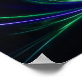 Blauwe lotusbloem en betekenis ervan poster (Hoek)