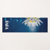 Blauwe lotusbloem meditatie yoga mat (Voorkant (horizontaal))
