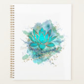 Blauwe lotusbloem planner (Voorkant)