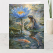 Blauwe Lotusfee Kaart (Voorkant)