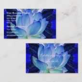 Blauwe lotuslib visitekaartje (Voorkant / Achterkant)