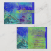 Blauwe lucht, Abstracte sjabloon Visitekaartje (Voorkant / Achterkant)