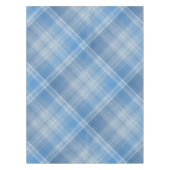 Blauwe lucht Blauw en wit Plaid Tafelkleed (Voorkant)