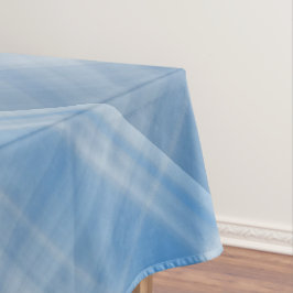 Blauwe lucht Blauw en wit Plaid Tafelkleed